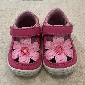 Stride Rite Soft Motion Sneaker Sandal First Walker Sneaker Baby Size 3 Pink